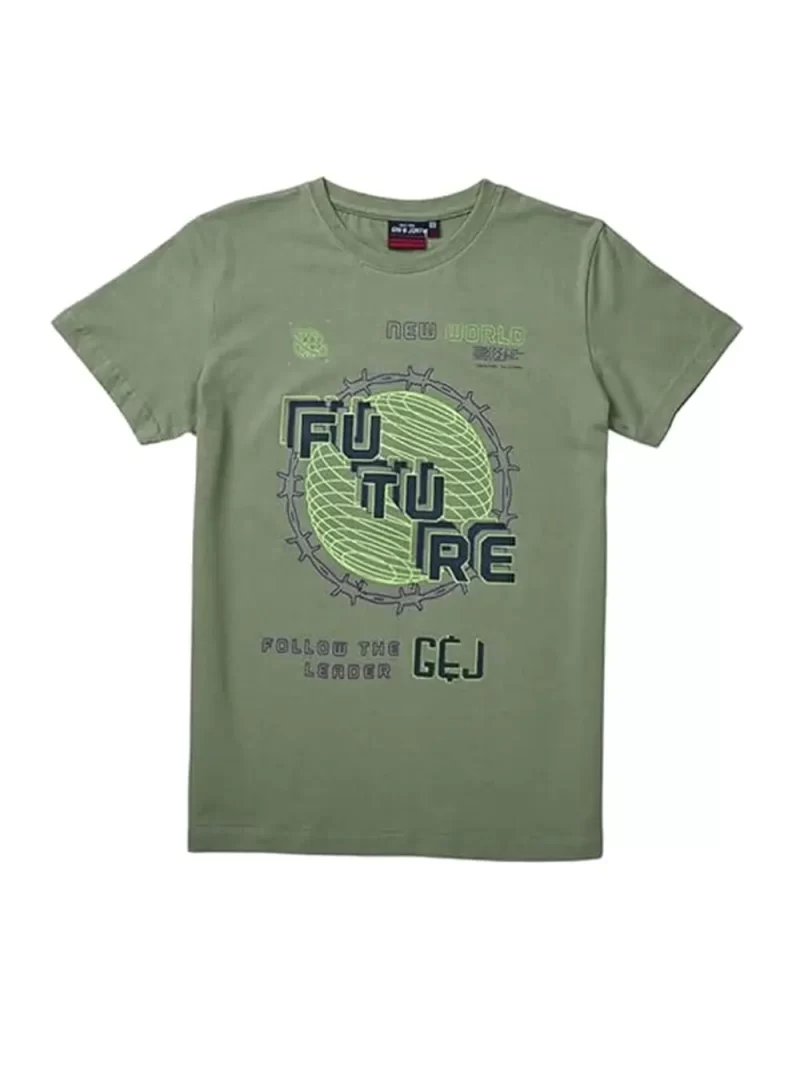 Gini & Jony Boys Green T-Shirt