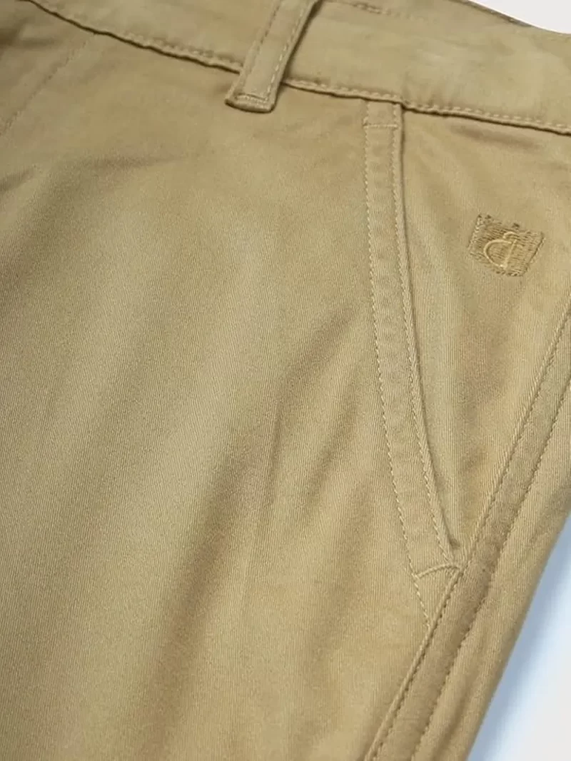 Gini & Jony Boys Khaki Solid Trouser