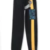 Gini And Jony Boys Black Color Block Cotton Track Pant Elasticated