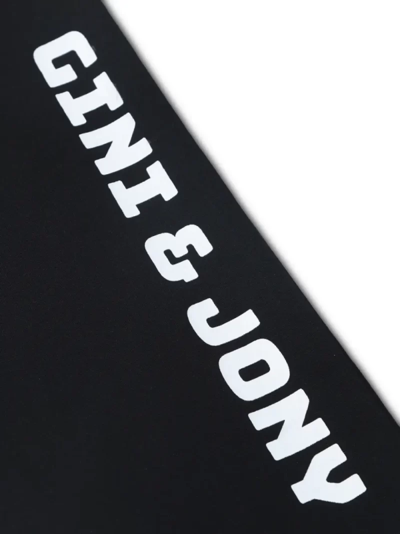 Gini And Jony Boys Black Color Block Cotton Track Pant Elasticated