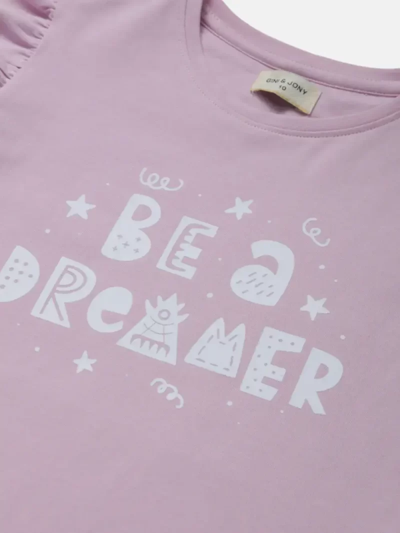 Girls Cotton Solid Knits Top