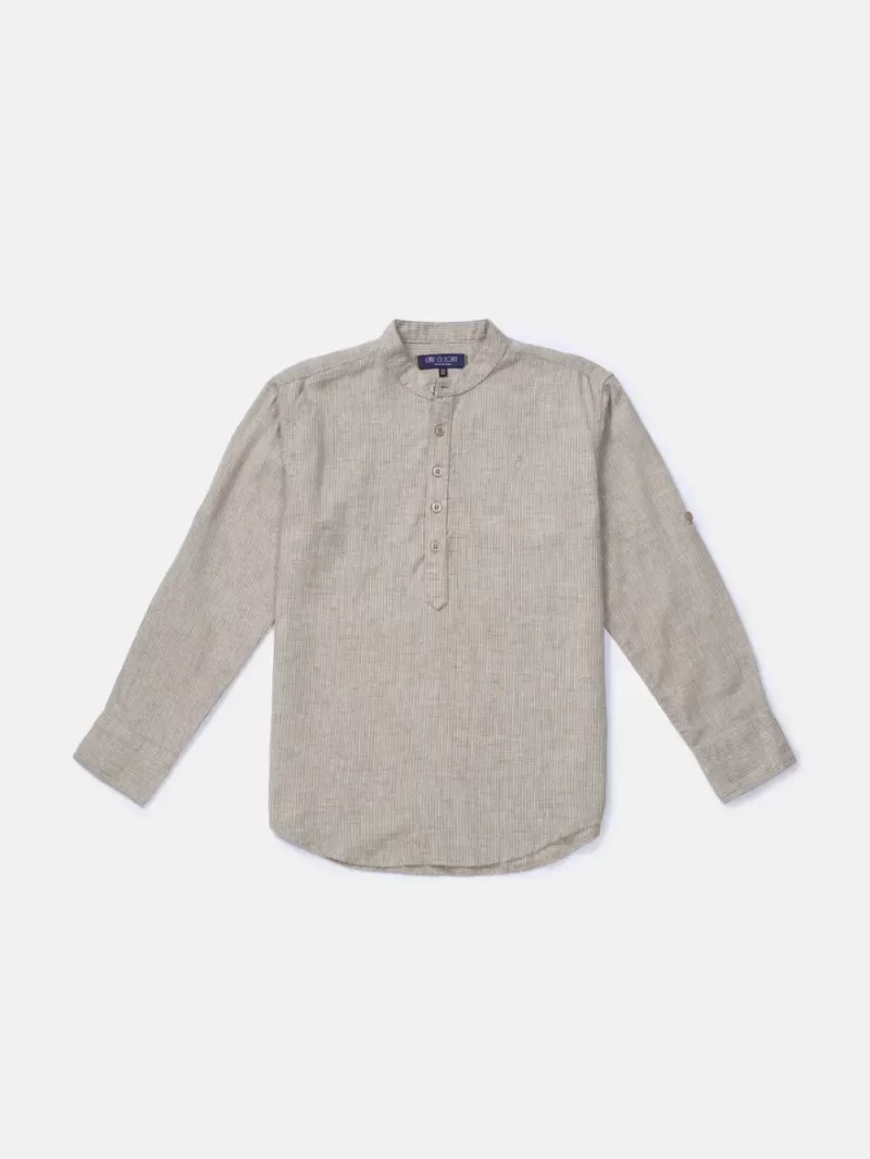 Gini And Jony Boys Solid Cotton Shirt