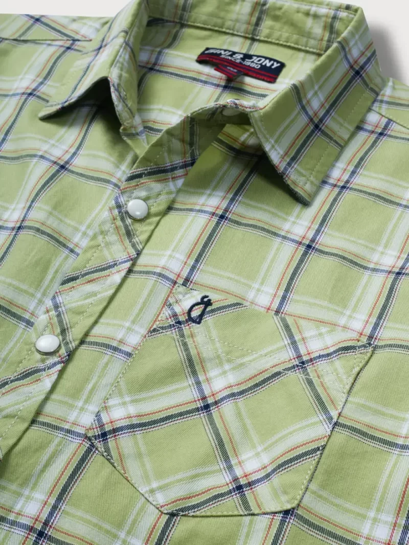 Gini And Jony Boys Solid Cotton Shirt