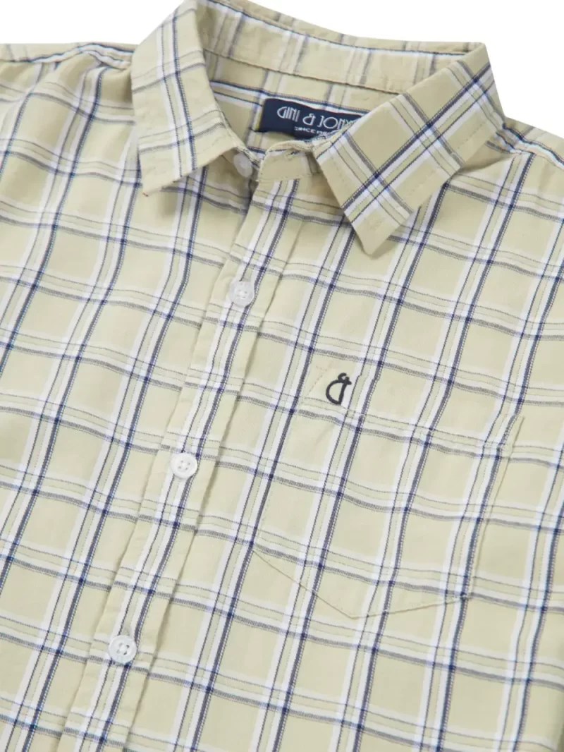 Gini And Jony Boys Solid Cotton Shirt