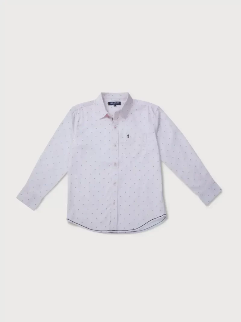 Gini And Jony Boys Solid Cotton Shirt