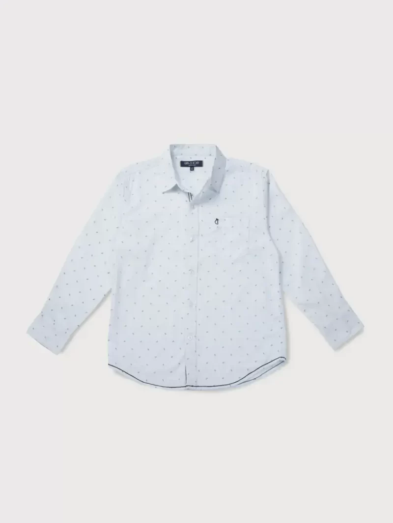 Gini And Jony Boys Solid Cotton Shirt