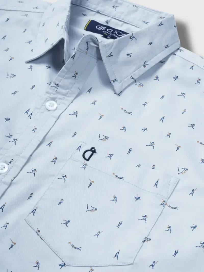 Gini And Jony Boys Solid Cotton Shirt