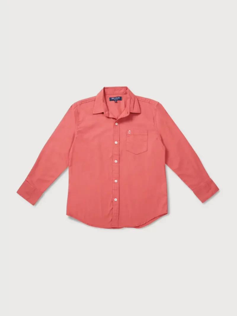Gini And Jony Boys Solid Cotton Shirt