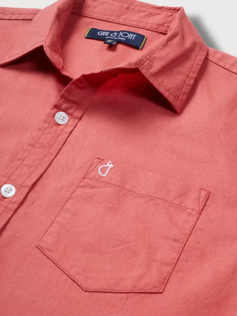 Gini And Jony Boys Solid Cotton Shirt