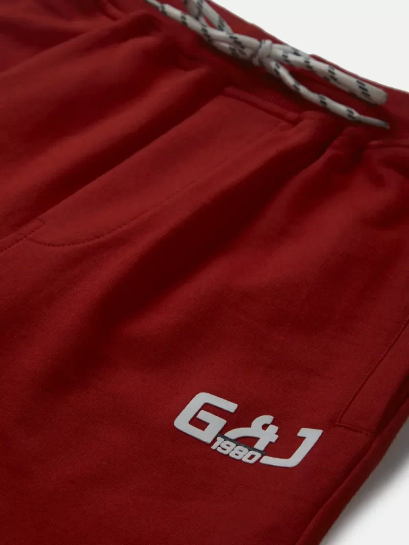 Gini & Jony Boys Red Bermuda