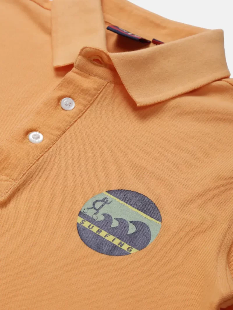 Gini & Jony Boys Orange Polo T-Shirt