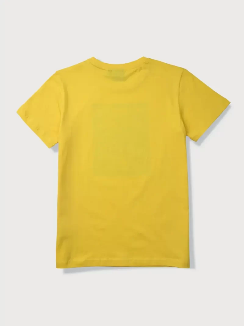 Gini & Jony Half Sleeves Beach Theme Printed Tee – Yellow