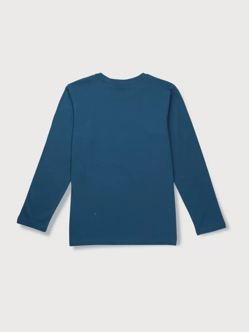 Gini And Jony Boys Blue Graphic Print Cotton T-Shirt Full Sleeves