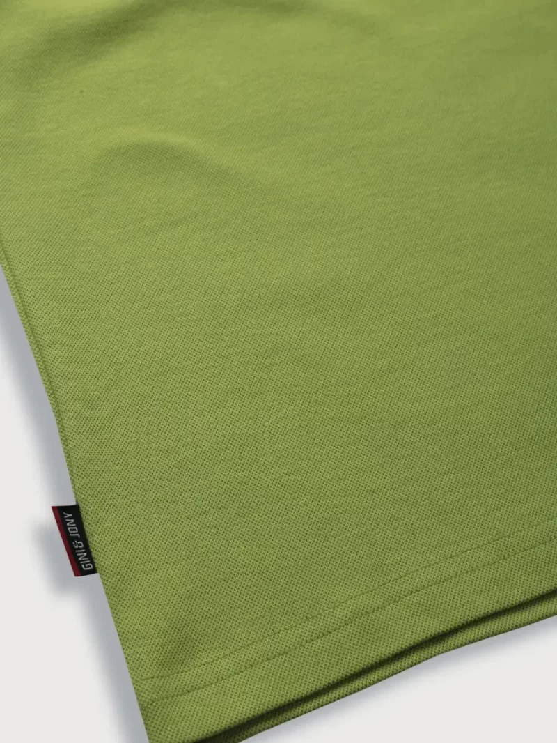 Gini & Jony Boys Green Solid Knits Full Sleeves T-Shirt