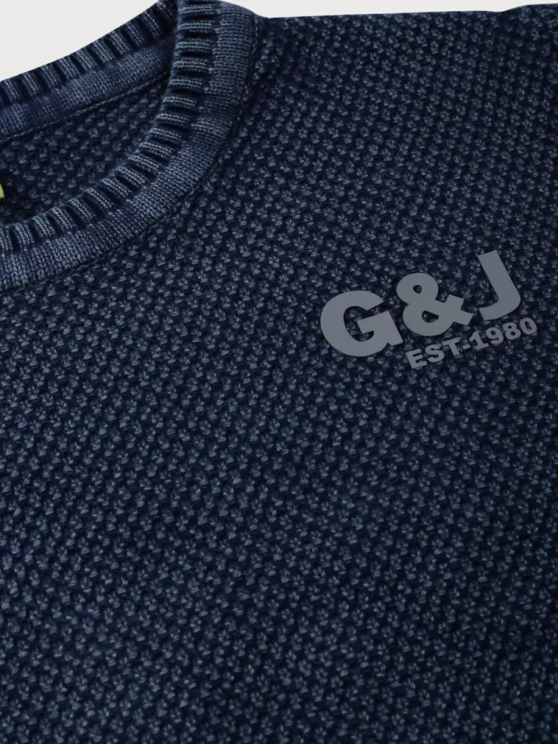 Gini And Jony Cotton Full Sleeves Pullover Logo Print