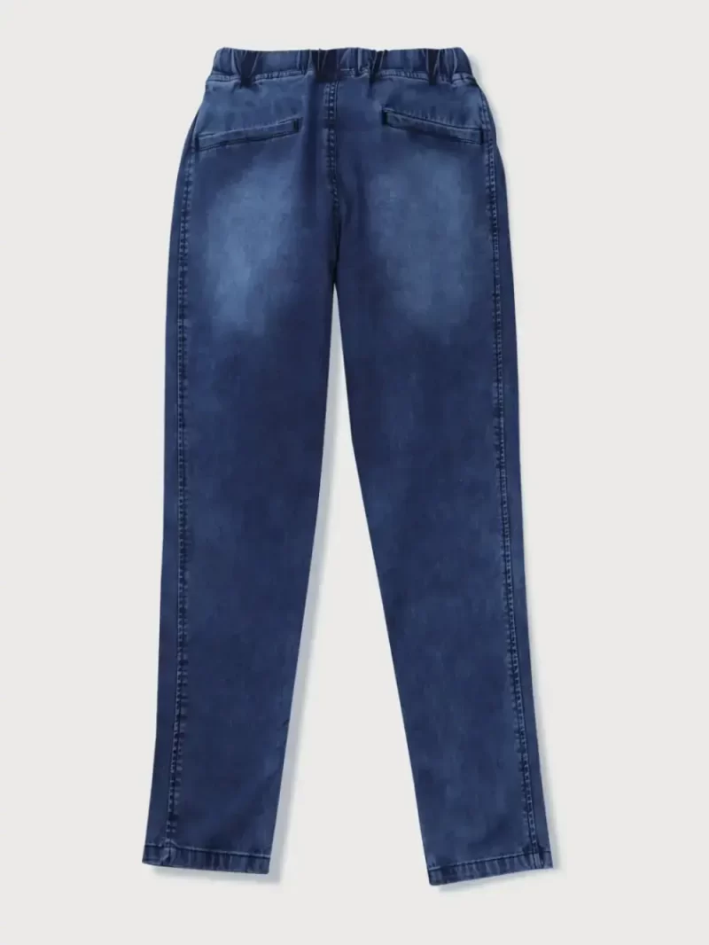 Gini & Jony Boys Blue Washed Denim Elasticated Jeans