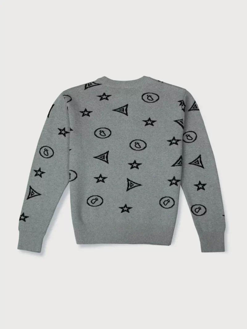 Gini & Jony Boys Red Solid Woven Full Sleeves Sweater