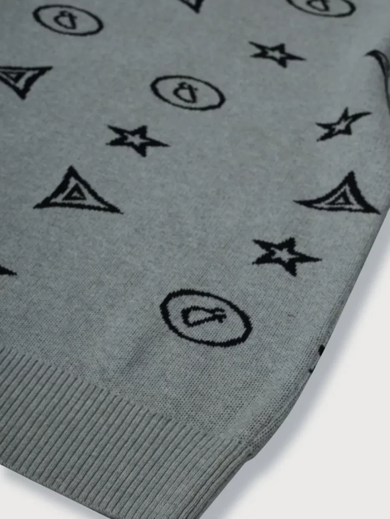 Gini & Jony Boys Red Solid Woven Full Sleeves Sweater