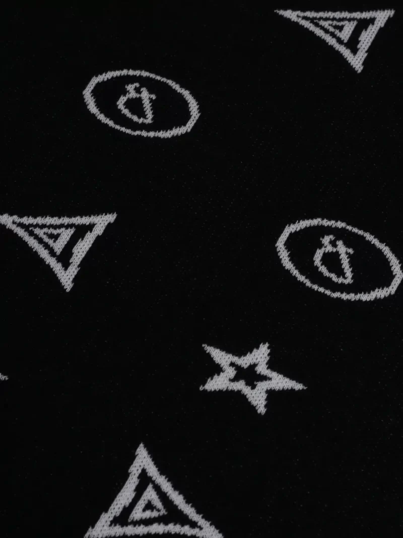 Gini And Jony Boys Black Conversational Print Cotton Sweater Full Sleeves