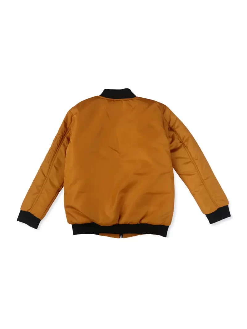 Gini & Jony Boys Black Solid Taffeta Full Sleeves Heavy Winter Jacket