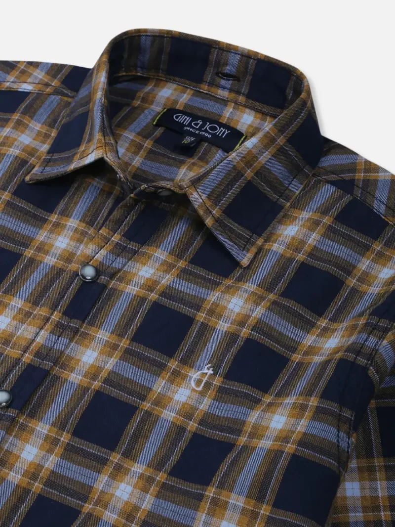 Gini And Jony Boys Solid Cotton Shirt