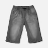 Gini And Jony Boys Grey Washed Denim Bermuda Elasticated