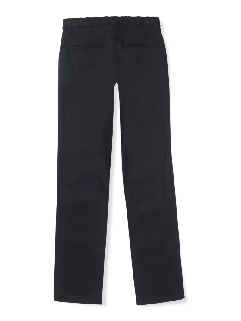 Gini And Jony Boys Black Solid Cotton Trouser Fixed Waist