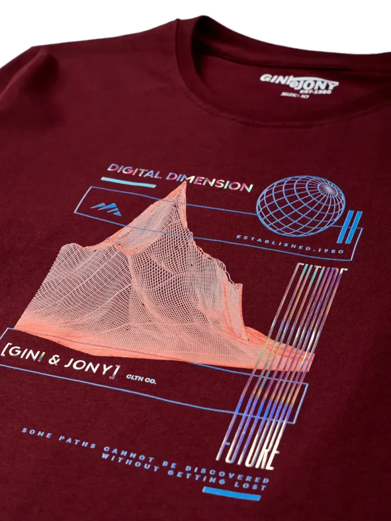 Gini And Jony Boys Grey Printed Cotton Full Sleeves T-Shirt