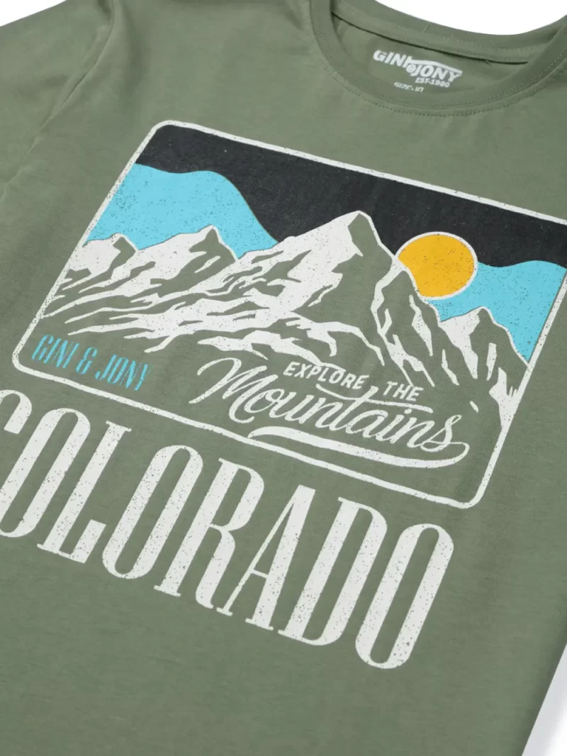 Gini & Jony
Boys Typography Cotton Blend Regular T Shirt