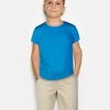 Gini And Jony Boys Beige Solid Cotton Bermuda Fixed Waist