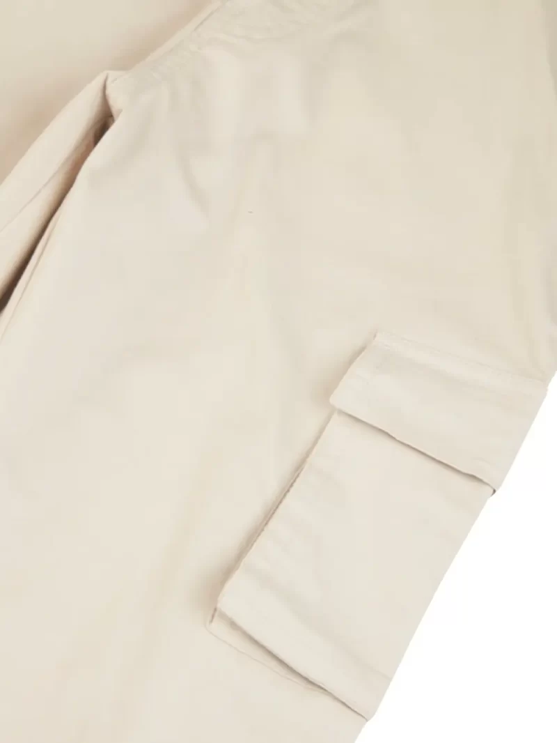 Gini And Jony Boys Beige Solid Trouser Fixed Waist