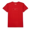 Gini & Jony Boys Red Solid Cotton Half Sleeves T-Shirt