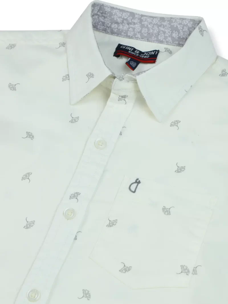 Gini & Jony Boy'S Printed Regular Fit Shirt