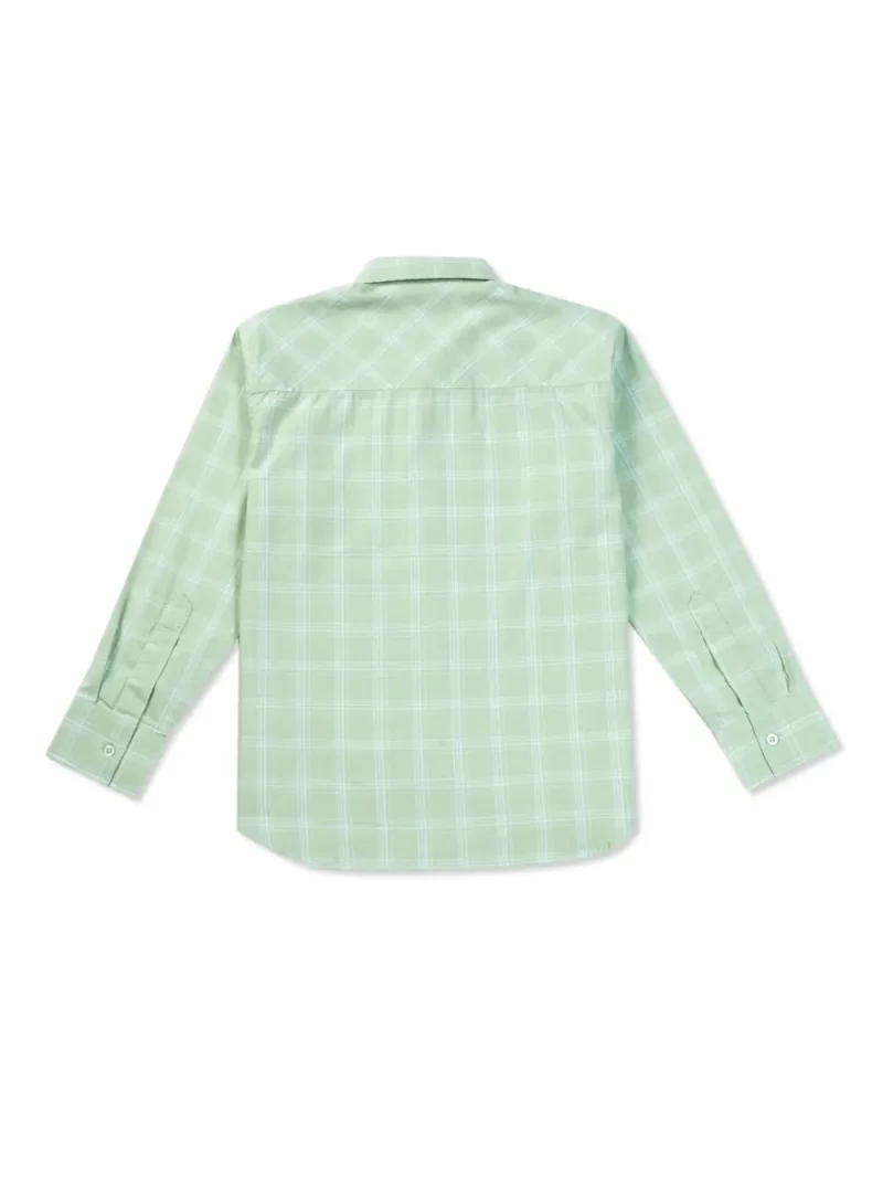 Gini & Jony Boys Pink Checks Cotton Full Sleeves Shirt