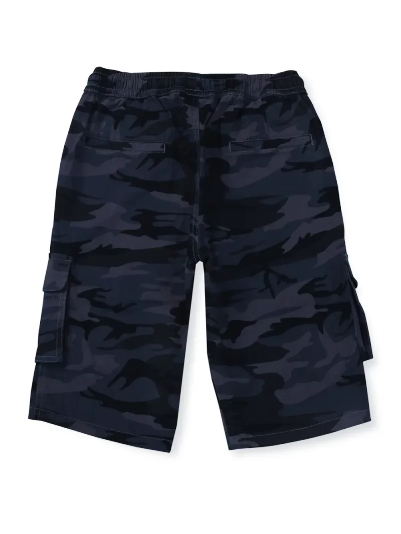 Gini & Jony Boys Navy Blue Graphic Print Bermuda