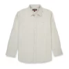 Gini & Jony Boys Off White Solid Cotton Khadi Full Sleeves Shirt