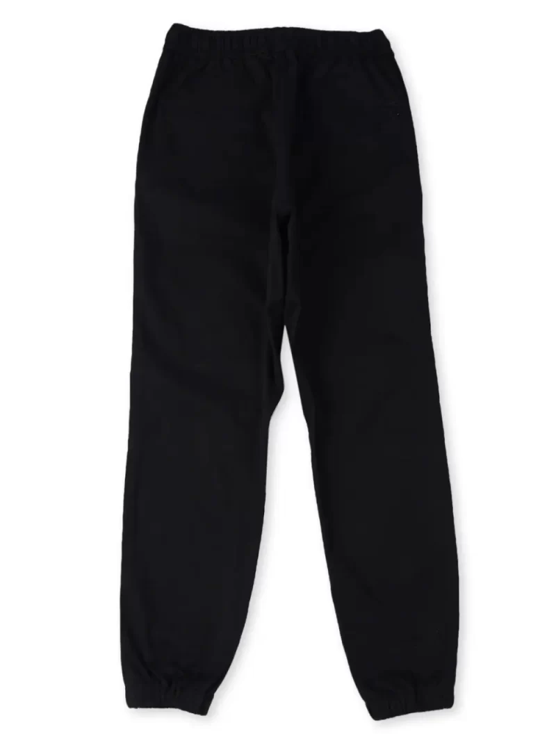 Gini & Jony Boys Black Solid Cotton Elasticated Trouser