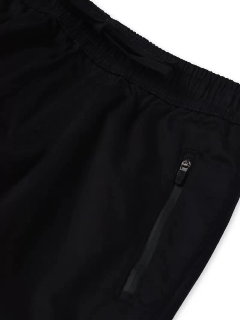 Gini & Jony Boys Black Solid Cotton Elasticated Trouser