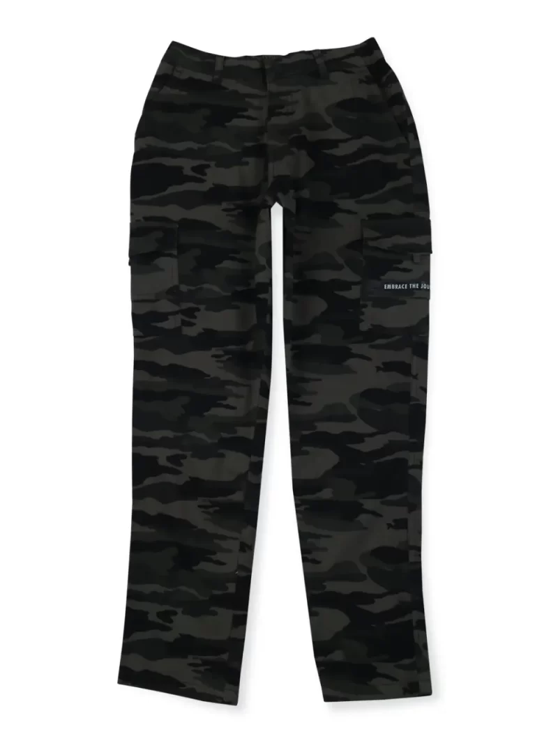 Gini & Jony Boys Black Printed Cotton Elasticated Trouser