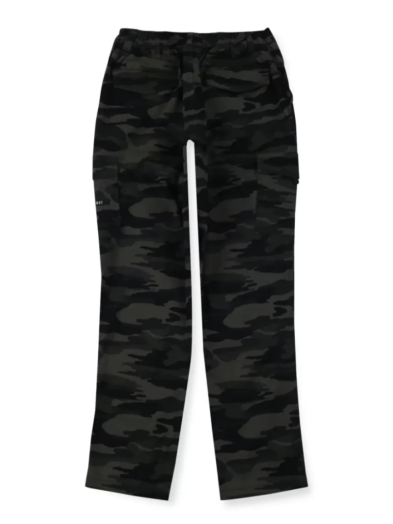 Gini & Jony Boys Black Printed Cotton Elasticated Trouser
