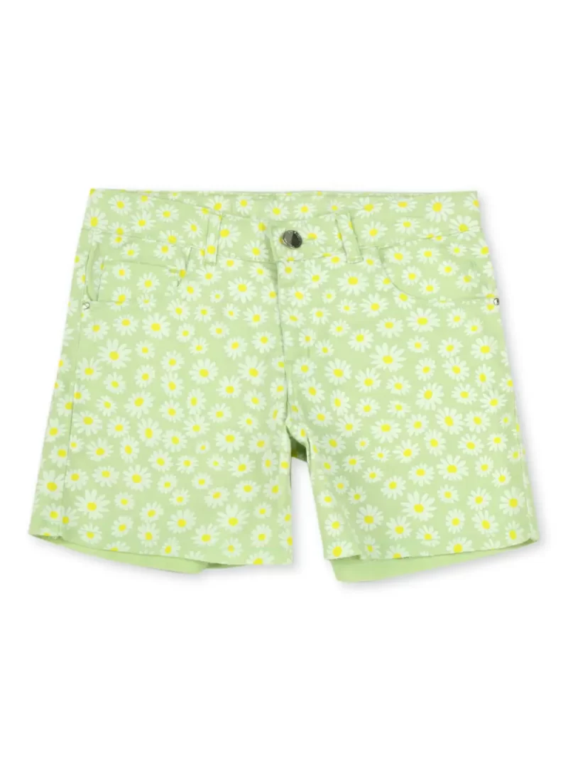 Gini & Jony Girls Solid Cotton Elasticated Shorts