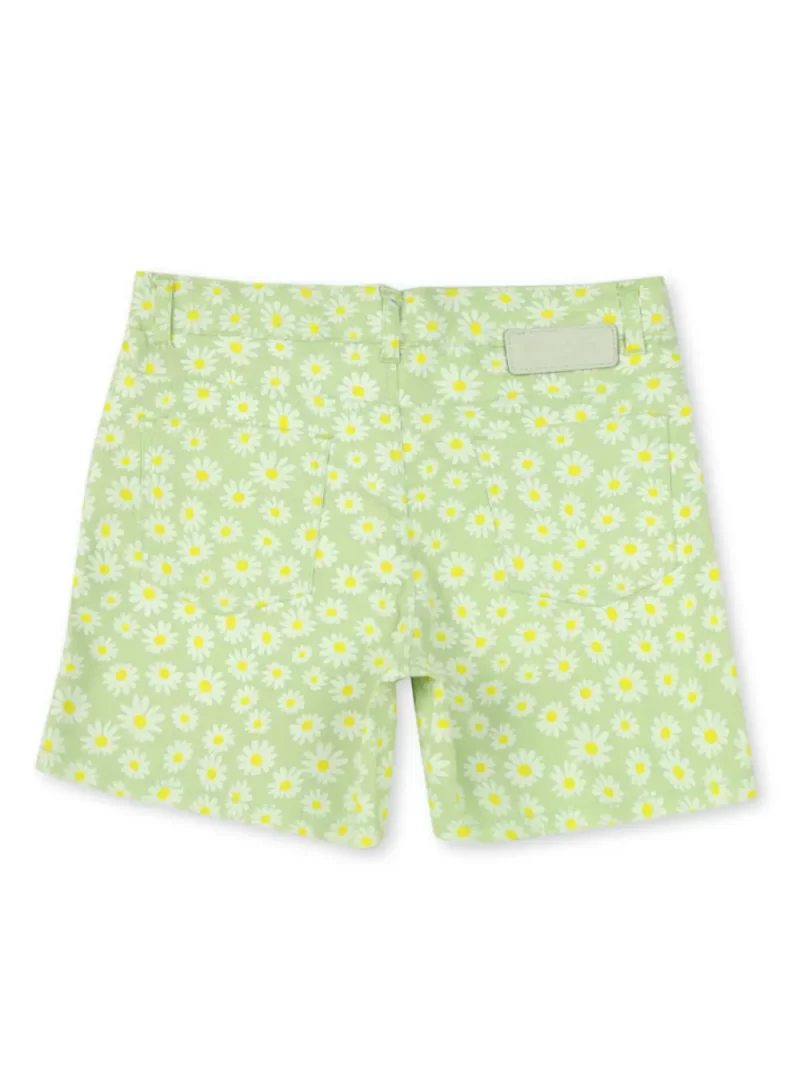 Gini & Jony Girls Solid Cotton Elasticated Shorts