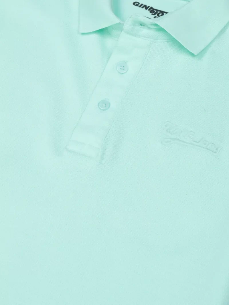 Gini & Jony Boys Yellow Printed Knits Half Sleeves Polo T-Shirt