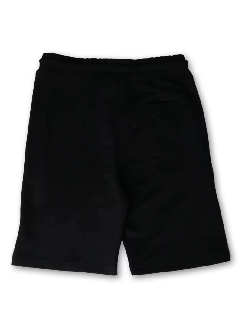 Gini And Jony Boys Black Solid Cotton Bermuda Elasticated 3-4Y