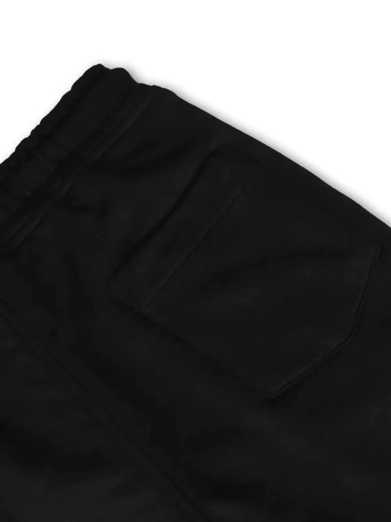 Gini And Jony Boys Black Solid Cotton Bermuda Elasticated 3-4Y