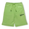 Gini And Jony Boys Green Solid Cotton Bermuda Elasticated
