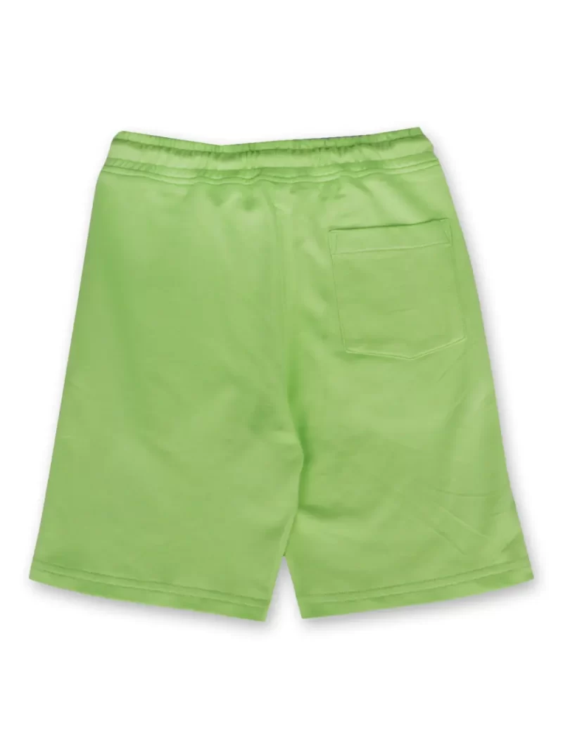 Gini And Jony Boys Green Solid Cotton Bermuda Elasticated