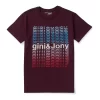 Gini And Jony Boys Red Printed Cotton Half Sleeves T-Shirt