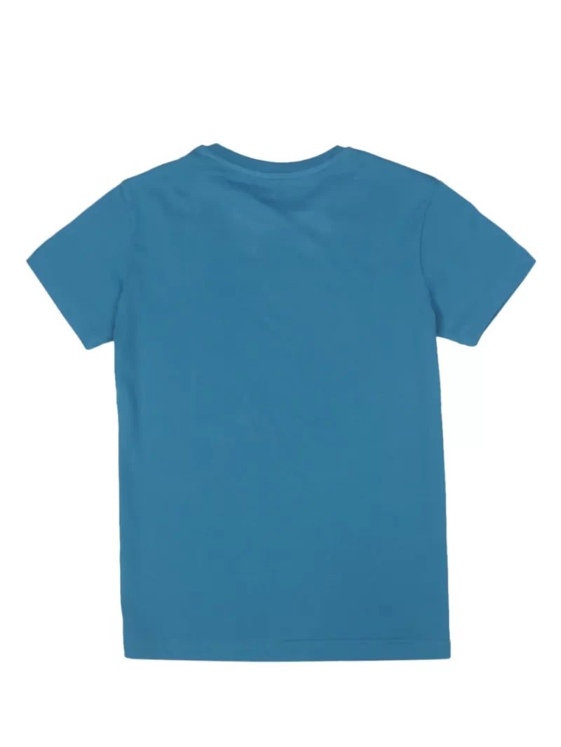 Gini And Jony Boys Blue Solid Cotton Half Sleeves T-Shirt
