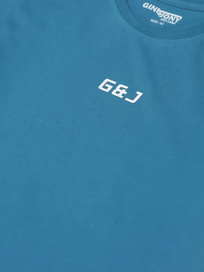 Gini And Jony Boys Blue Solid Cotton Half Sleeves T-Shirt